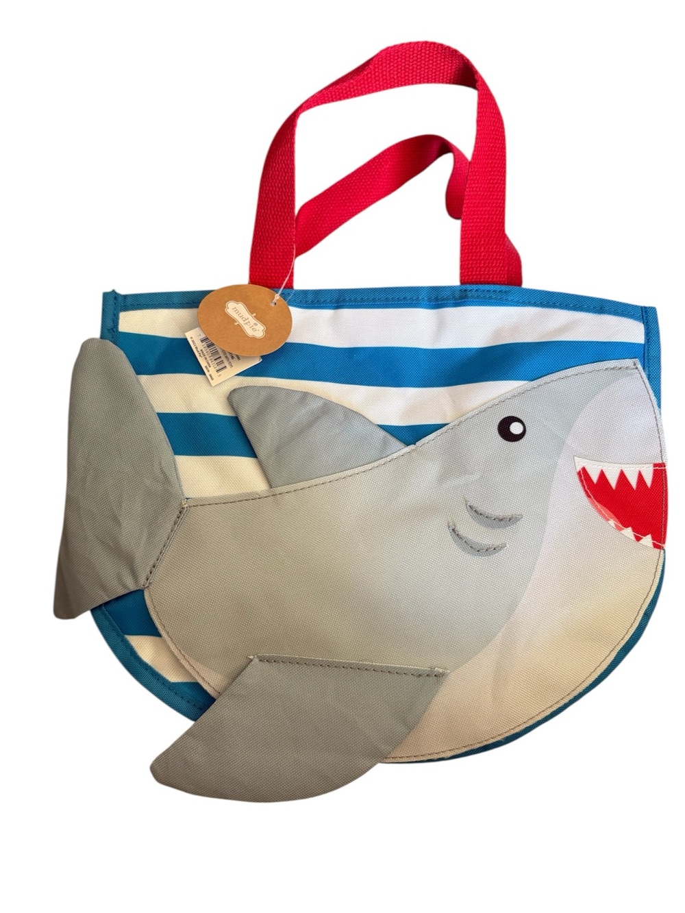 NEW Mud Pie SHARK Kids Beach Tote Sand Toys Play 6 pc Set Pool Water Beach Boys - Picture 3 of 6